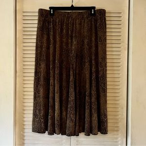 Chico’s brocade print maxi skirt